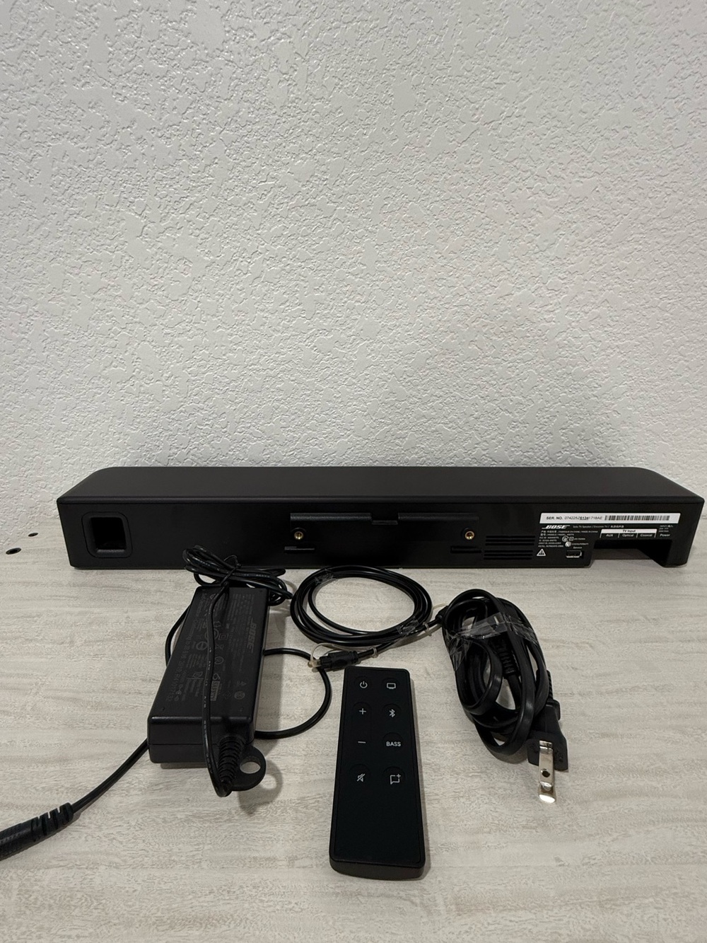 Bose Black TV Soundbar with AUX, Optical & Coaxial Inputs